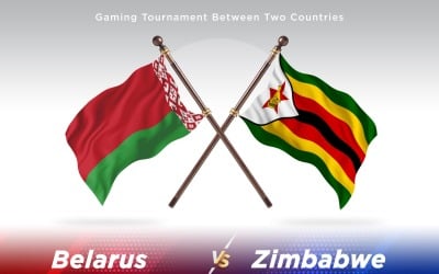 Belarus versus Zimbabwe Two Flags