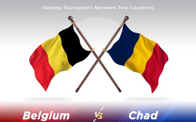 Belgien kontra tchad Two Flags