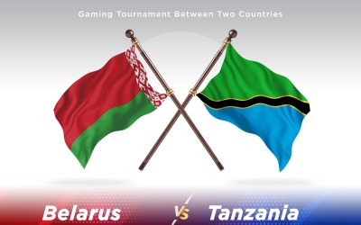 Vitryssland kontra Tanzania Två flaggor