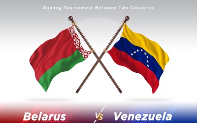 Vitryssland kontra Venezuela Två flaggor