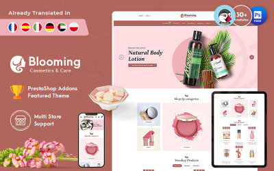 Blooming - Thème PrestaShop pour boutique de cosmétiques en ligne