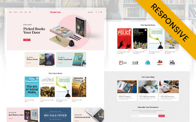 Bookraw - адаптивная тема Prestashop для книжного магазина