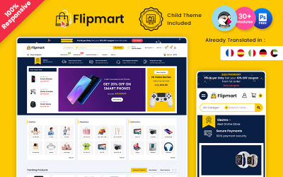 Flipmart – 电子市场 Prestashop 商店