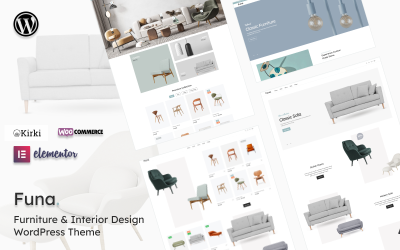 Funa - Мебель и дизайн интерьера Тема WooCommerce Elementor
