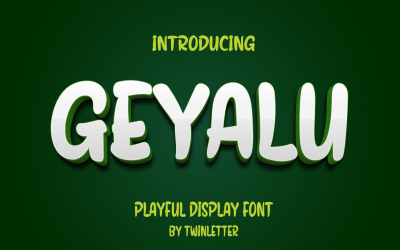 Грайливий дисплейний шрифт Geyalu