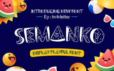 Semanko Display Игривый шрифт