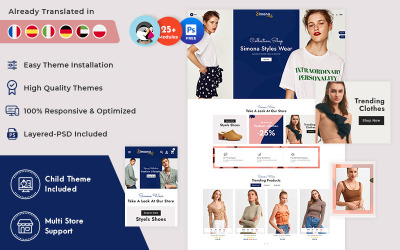 Simona - Thème PrestaShop pour boutique de mode en ligne