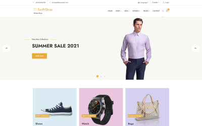 SwiftShop - Modello HTML Bootstrap eCommerce