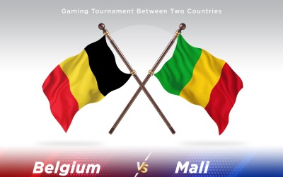 Belgien kontra Mali Two Flags