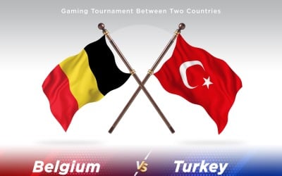 Belgien kontra kalkon Two Flags