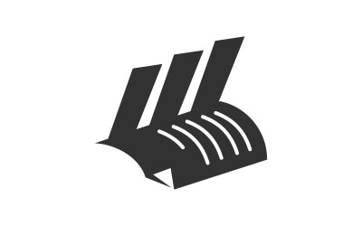 Contabilità fiscale relazione finanziaria aziendale Logo Design Template Vector
