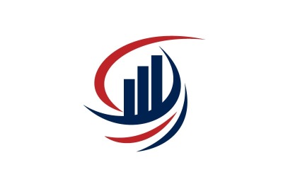 Vector de plantilla de diseño de logotipo de empresa financiera de solución fiscal contable