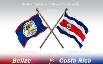 Belize contro Costa Rica Two Flags