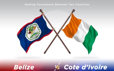 Belize gegen Elfenbeinküste Two Flags