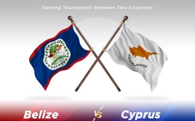 Belize kontra Cypern två flaggor