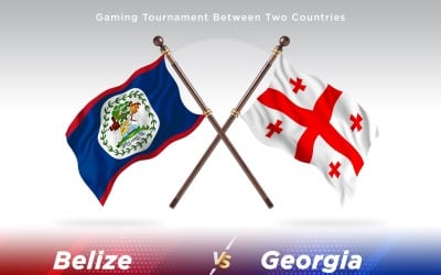 Belize kontra Georgia två flaggor