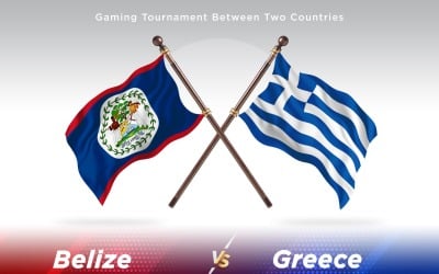 Belize kontra Grekland Två flaggor