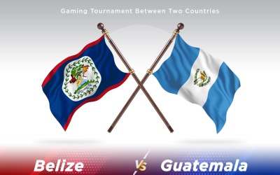 Belize versus Guatemala Two Flags