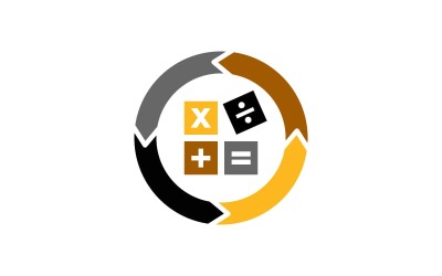 Boekhoudkundige belastingadviseur financiële Business Logo ontwerp sjabloon Vector
