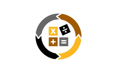 Bokföring Skattekonsult Finansiell Business Logo Design Mall Vector