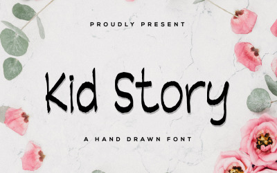 Kid Story Chalk Comic-lettertype