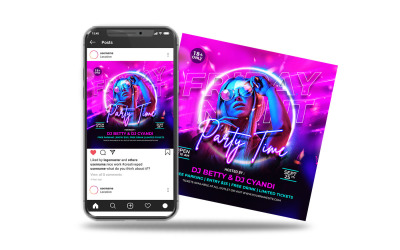Publication instagram de l'heure de la fête du vendredi