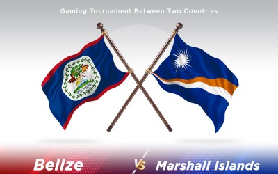 Belize gegen Marshallinseln Two Flags