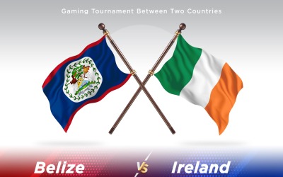 Belize kontra Irland två flaggor