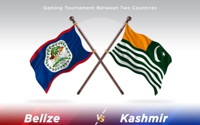 Belize kontra Kashmir Två flaggor