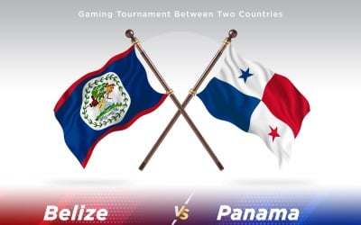 Belize kontra Panama Två flaggor