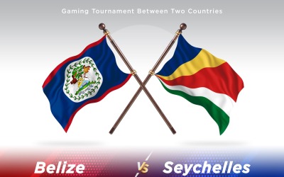 Belize kontra Seychellerna Två flaggor