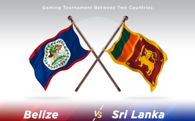 Belize kontra lank två flaggor