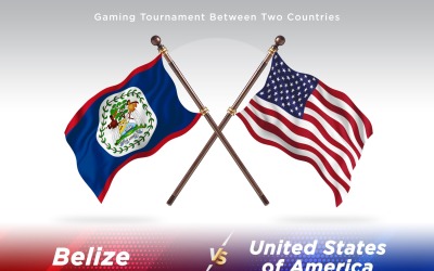 Belize kontra USA: s två flaggor