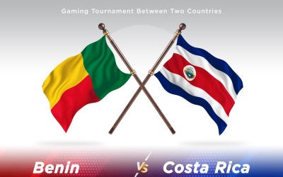 Benin kontra costa Rica Two Flags