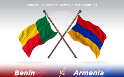 Benin versus Armenia Two Flags