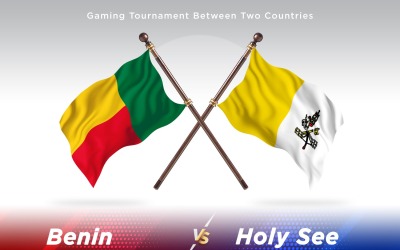 Benin kontra heliga se två flaggor