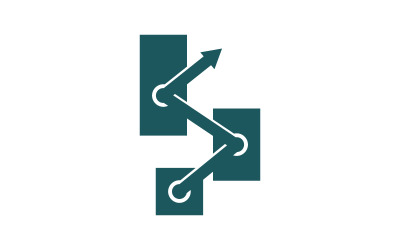 Muhasebe Vergi Mali İş Stratejisi Logo Tasarım Şablonu Vektör