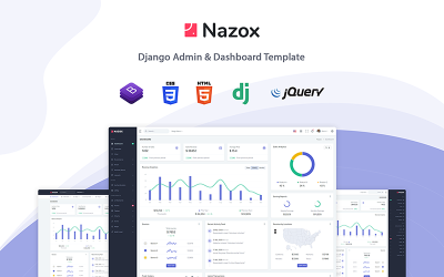 Nazox - Django Admin e modelo de painel