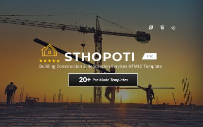 Sthopoti - Building Construction &amp;amp; Renovation Services HTML5 Template