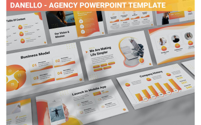 Данелло - Шаблон PowerPoint для агентства