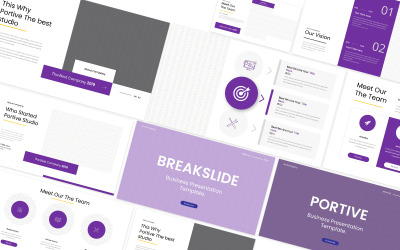 Portív Powerpoint sablon