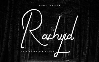 Carattere di firma elegante Rashyid