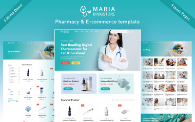 Maria - Apotek och e -handel HTML -mall