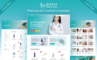 Maria - Modelo Html5 para Farmácia e Comércio Eletrônico