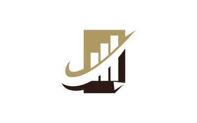 Modello di progettazione di logo di affari finanziari di relazione contabile fiscale Vector
