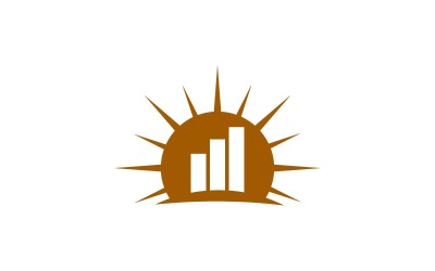 Vector de plantilla de diseño de logotipo de empresa de solución financiera de impuestos de contabilidad
