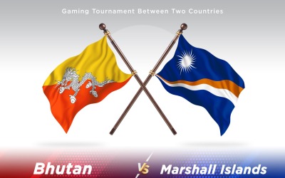 Bhutan contro Isole Marshall Two Flags