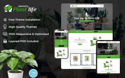 Bitki Yaşamı Kreş - OpenCart Duyarlı Tema
