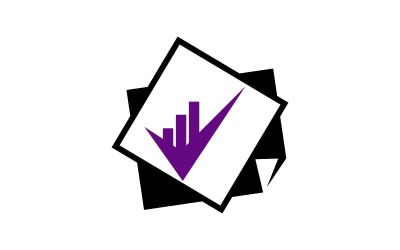 Buchhaltung Steuer Finanzbericht Business Logo Design Template Vector