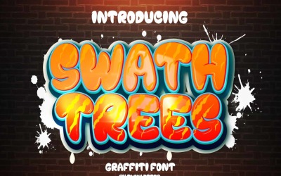 Carattere di graffiti di alberi di andana